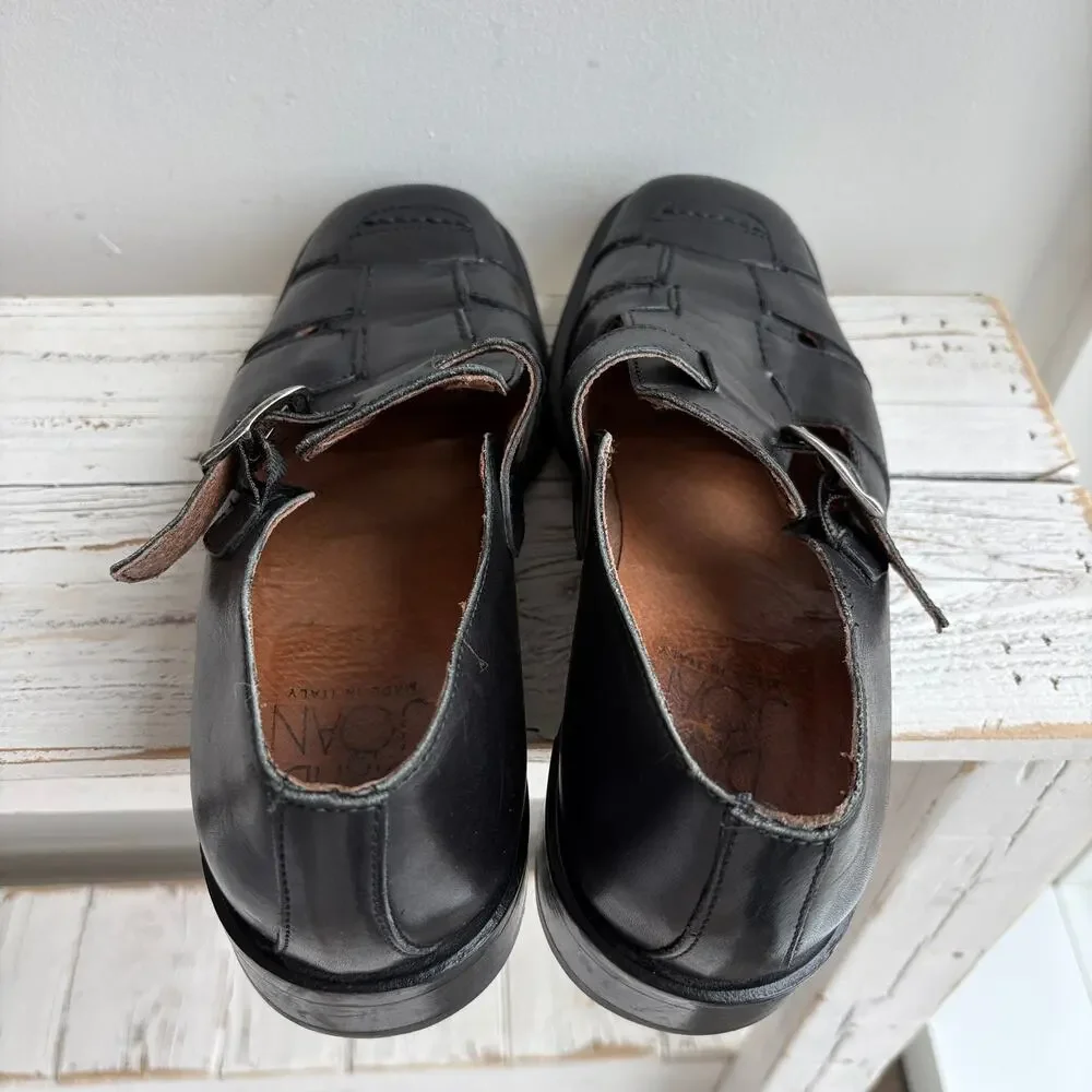 VTG Leather Fisherman Sandals Mens 9.5 Italy Quiet Luxury Coastal Mediterranean